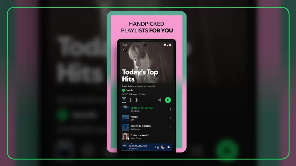 Instalación de Spotify Premium APK en Google Pixel - Spotify app screenshot 5