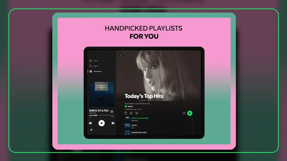Instalación de Spotify Premium APK en teléfonos Samsung - Spotify app screenshot 6