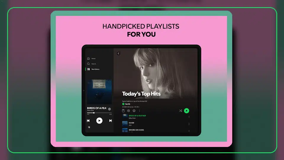 Spotify Premium APK en tablets Android - Spotify app screenshot 10