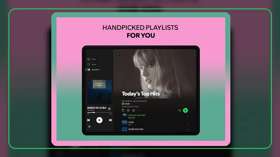 Spotify Premium APK en Android con poca RAM - Spotify app screenshot 2