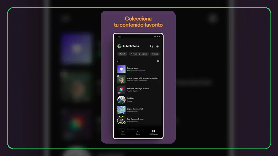 Alternativas a carpetas de playlists en Spotify Premium APK móvil - Spotify app screenshot 2